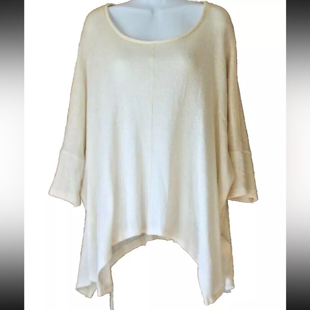Joe Fresh‎ Sweater Pullover Swing Tunic Cream Wool Blend Woman's Size Medium